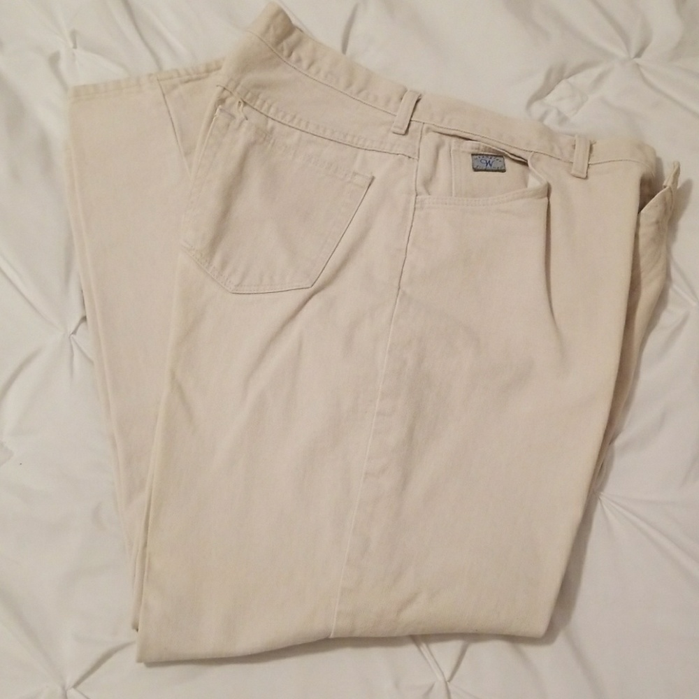 Tan/off white wrangler